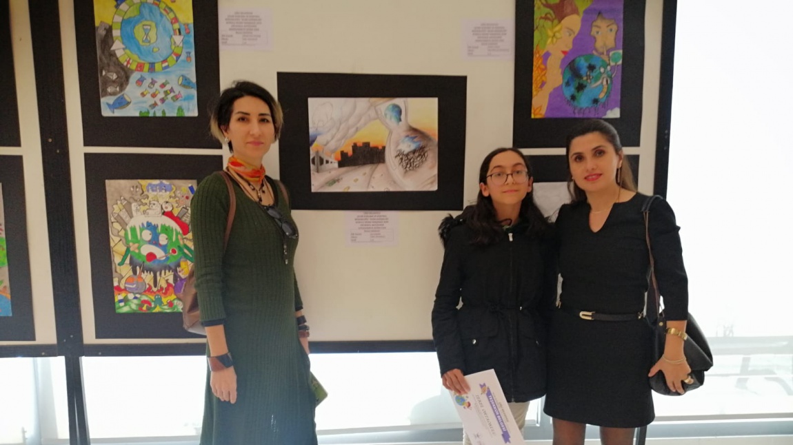 Çiğli Belediyesinin İklim Değişikliği Konulu Resim Yarışmasında Öğrencimizin Başarısı